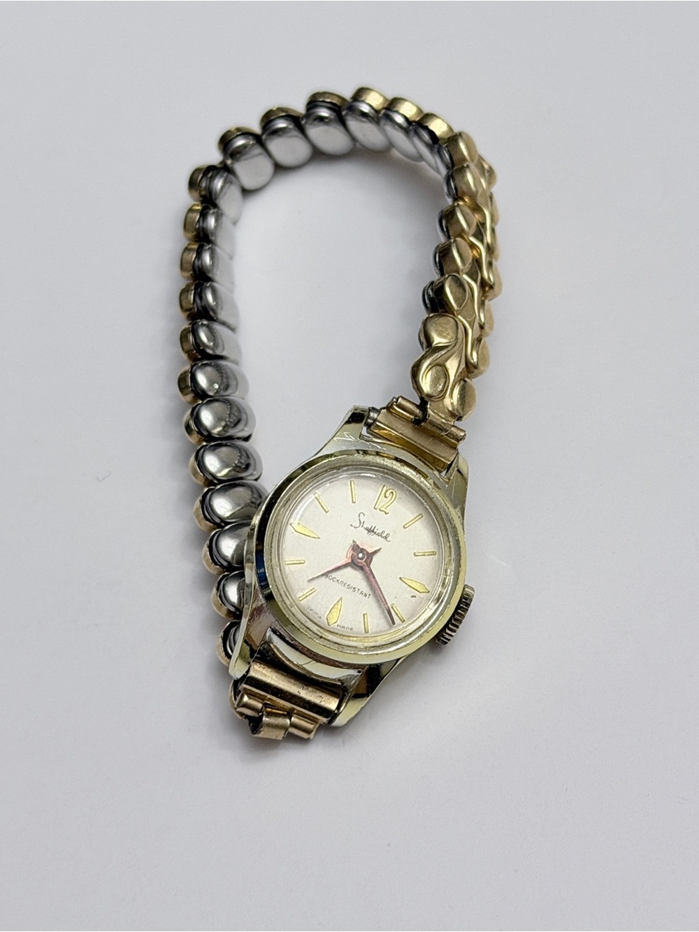 Sheffield 60s Mechanical Watch Aluminum Case Gold-tone OS